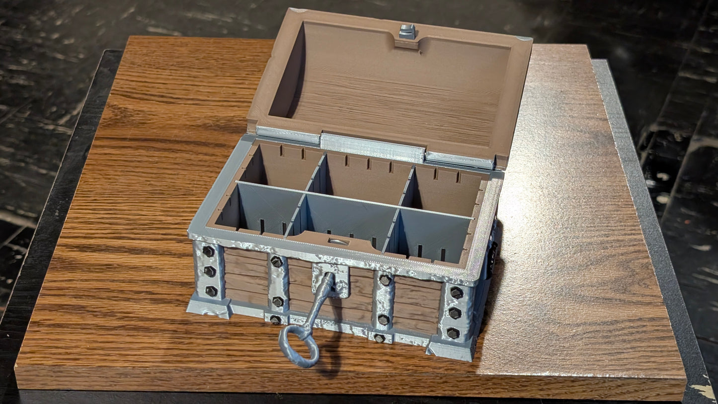 Small wooden chest